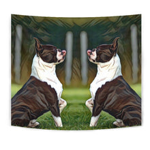 Load image into Gallery viewer, Amazing Boston Terrier Dog Art Print Tapestry-Free Shipping
