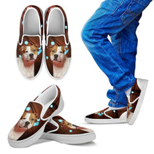Load image into Gallery viewer, American Staffordshire Terrier Print Slip Ons For Kids-Express Shipping