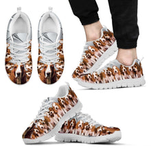 Load image into Gallery viewer, Basset Hound With Puppies Dog Running Shoes For Men-Free Shipping