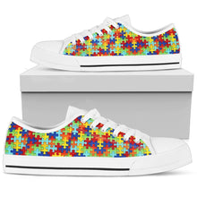 Load image into Gallery viewer, Autism Symbol Low Top Canvas Shoes For Men- Free Shipping