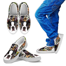 Load image into Gallery viewer, Amazing Boston Terrier Print Slip Ons For Kids-Express Shipping