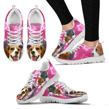 Load image into Gallery viewer, Beagle Dog On Pink Print Running Shoes For Women- Free Shipping