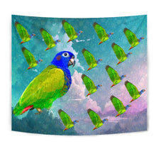 Load image into Gallery viewer, Blue Headed Parrot Print Tapestry-Free Shipping