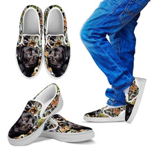 Load image into Gallery viewer, Amazing Black Labrador Print Slip Ons For Kids-Express Shipping
