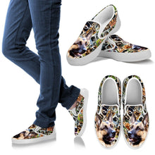 Load image into Gallery viewer, Amazing German Shepherd Print Slip Ons For Women-Express Shipping