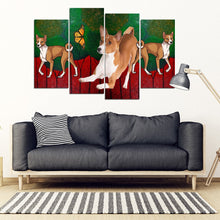 Load image into Gallery viewer, Basenji Dog Print-5 Piece Framed Canvas- Free Shipping