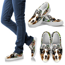 Load image into Gallery viewer, Amazing Australian Shepherd Dog Print Slip Ons For Women-Express Shipping
