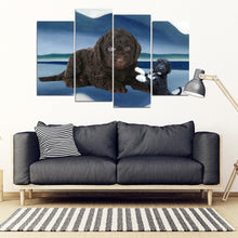 Load image into Gallery viewer, Barbet Dog2 Print-5 Piece Framed Canvas- Free Shipping