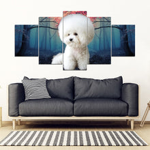 Load image into Gallery viewer, Bichon Frise Print- Piece Framed Canvas- Free Shipping