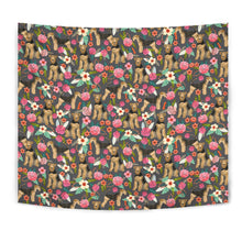 Load image into Gallery viewer, Airedale Terrier Dog Floral Print Tapestry-Free Shipping