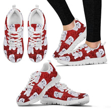 Load image into Gallery viewer, Bichon Frise Pattern Print Sneakers For Women- Express Shipping