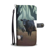 Load image into Gallery viewer, Belted Galloway Cattle (Cow) Print Wallet Case-Free Shipping