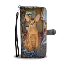 Load image into Gallery viewer, Abyssinian Cat 3D Print Wallet Case-Free Shippingg