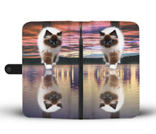 Load image into Gallery viewer, Amazing Walking Himalayan Cat Print Wallet Case-Free Shipping