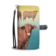 Load image into Gallery viewer, Amazing Santa Gertrudis Cattle (Cow) Print Wallet Case-Free Shipping