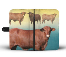 Load image into Gallery viewer, Amazing Santa Gertrudis Cattle (Cow) Print Wallet Case-Free Shipping