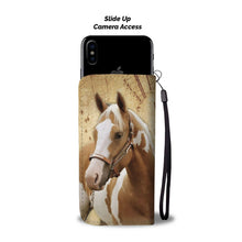 Load image into Gallery viewer, Amazing American Paint Horse Wallet Case- Free Shipping