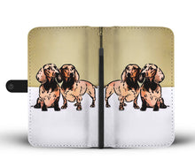 Load image into Gallery viewer, Amazing Dachshund Dog Print Wallet Case-Free Shipping