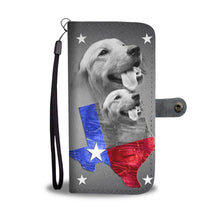 Load image into Gallery viewer, Amazing Golden Retriever Print Wallet Case- Free Shipping-TX State