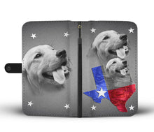 Load image into Gallery viewer, Amazing Golden Retriever Print Wallet Case- Free Shipping-TX State