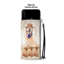 Load image into Gallery viewer, Awesome Golden Retriever Print Wallet Case-Free Shipping-TX State