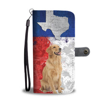 Load image into Gallery viewer, Amazing Golden Retriever Print Wallet Case- Free Shipping-TX State