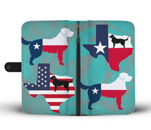Load image into Gallery viewer, Amazing Golden Retriever Dog From TX Print Wallet Case-Free Shipping-TX State