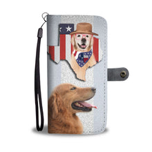 Load image into Gallery viewer, Amazing Golden Retriever Print Wallet Case-Free Shipping-TX State