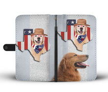 Load image into Gallery viewer, Amazing Golden Retriever Print Wallet Case-Free Shipping-TX State