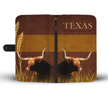 Load image into Gallery viewer, Amazing Texas Longhorn Cattle (Cow) Print Wallet Case-Free Shipping