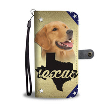 Load image into Gallery viewer, Amazing Golden Retriever Print Wallet Case- Free Shipping-TX State