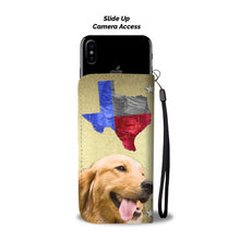 Load image into Gallery viewer, Amazing Golden Retriever Print Wallet Case- Free Shipping-TX State