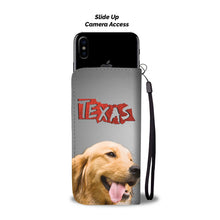 Load image into Gallery viewer, Amazing Golden Retriever Print Wallet Case- Free Shipping-TX State