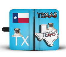 Load image into Gallery viewer, Amazing Pug Dog Print Wallet Case-Free Shipping-TX State