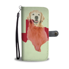 Load image into Gallery viewer, Amazing Golden Retriever Dog Love Print Wallet Case-Free Shipping-TX State