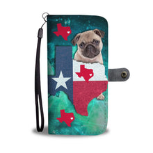 Load image into Gallery viewer, Awesome Pug Dog Print Wallet Case-Free Shipping-TX State
