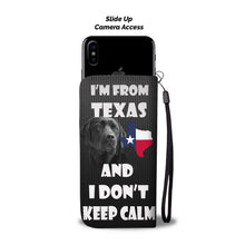 Load image into Gallery viewer, Amazing Black Labrador Retriever Dog Print Wallet Case-Free Shipping-TX State