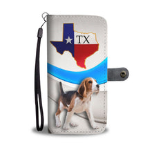 Load image into Gallery viewer, Beagle Walking Print Wallet Case-Free Shipping-TX State