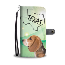 Load image into Gallery viewer, Beagle Butterfly Print Wallet Case-Free Shipping-TX State