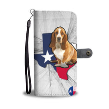 Load image into Gallery viewer, Basset Hound Dog Print Wallet Case-Free Shipping-TX State