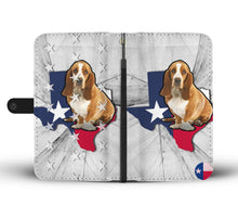 Load image into Gallery viewer, Basset Hound Dog Print Wallet Case-Free Shipping-TX State