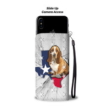 Load image into Gallery viewer, Basset Hound Dog Print Wallet Case-Free Shipping-TX State