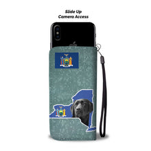 Load image into Gallery viewer, Black Labrador Dog Print Wallet Case-Free Shipping-NY State