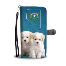 Load image into Gallery viewer, Bichon Frise Puppies Print Wallet Case- Free Shipping-NV State