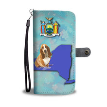 Load image into Gallery viewer, Basset Hound Dog Print Wallet Case-Free Shipping-NY State