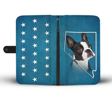 Load image into Gallery viewer, Amazing Boston Terrier Print Wallet Case- Free Shipping- NV State