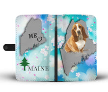 Load image into Gallery viewer, Basset Hound Dog Print Wallet Case-Free Shipping-ME State