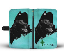 Load image into Gallery viewer, Black Labrador Dog Print Wallet Case-Free Shipping-ME State