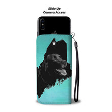 Load image into Gallery viewer, Black Labrador Dog Print Wallet Case-Free Shipping-ME State