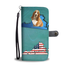 Load image into Gallery viewer, Basset Hound Dog Print Wallet Case-Free Shipping-VA State